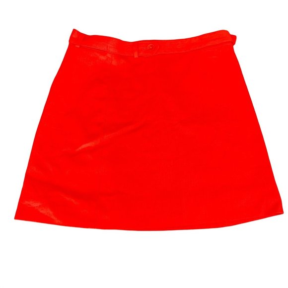 J. Crew Dresses & Skirts - J. Crew Orange Belted Mini Skirt, Size 6